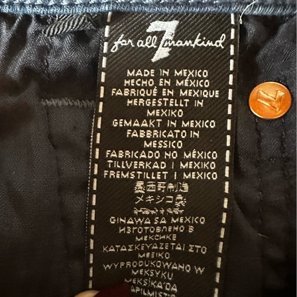 7️⃣ SEVEN FOR ALL MANKIND 🔥 WOMEN’S B(air) Mid-Rise Ankle Skinny Jeans - Sz 27 - Picture 9 of 16